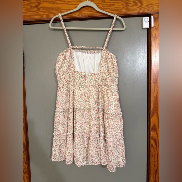 Trixxi Floral Kids Dress in Cream and Pink - Picture 4 of 8